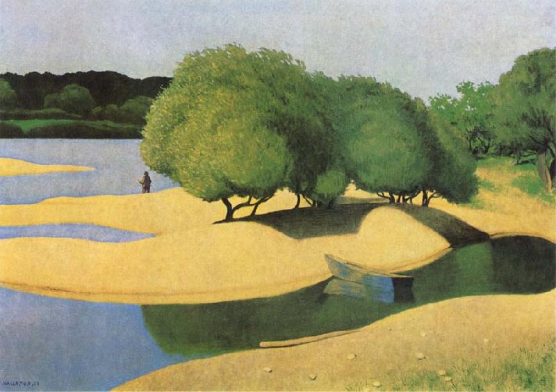 Felix  Vallotton Sandbanks on the Loire oil painting picture